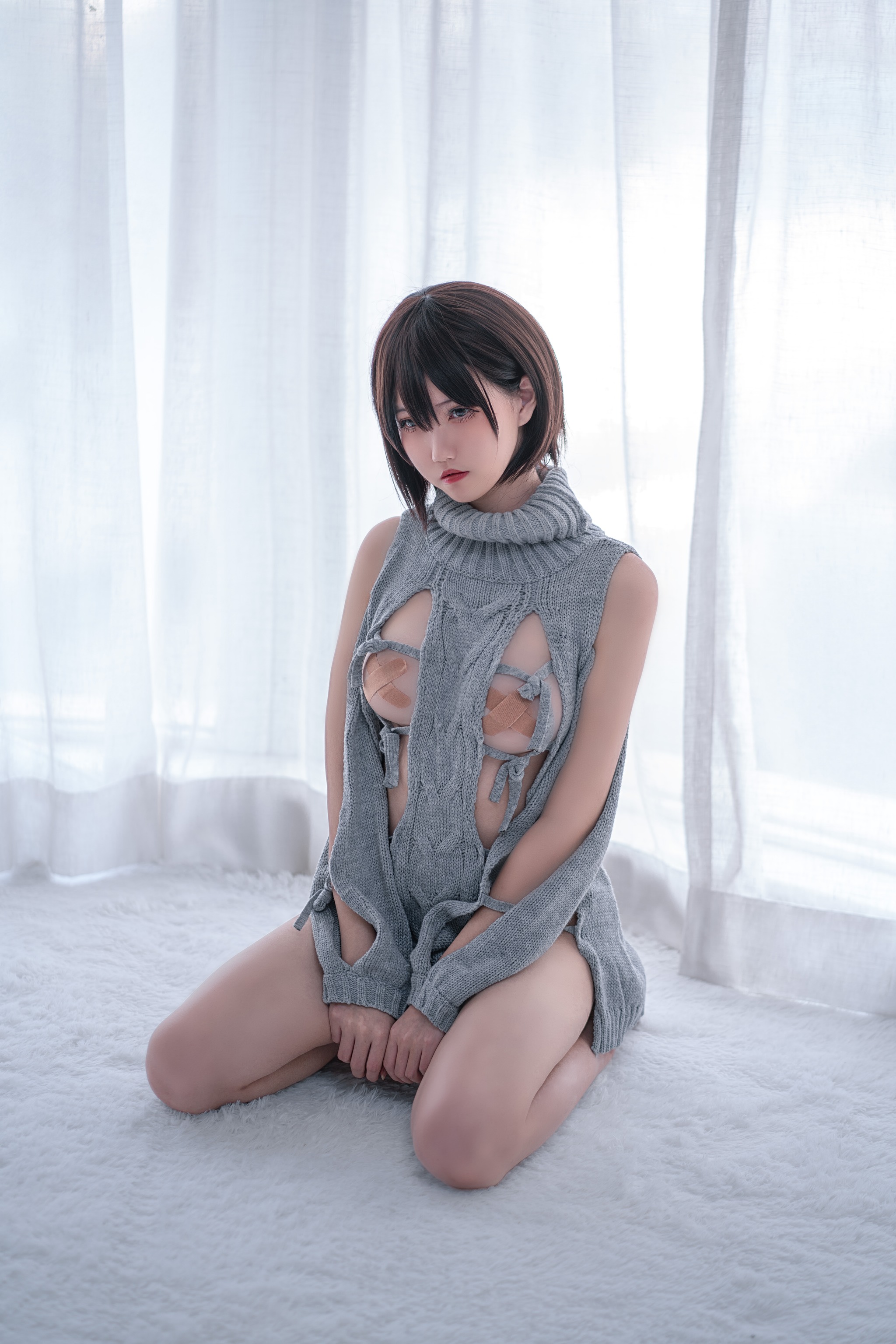 阿薰kaOri - NO.001 露背毛衣 [20P]-XikXak